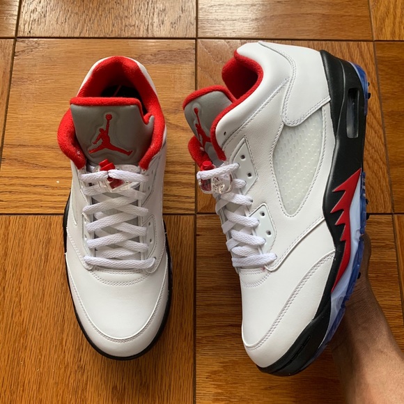 Men's Air Jordan Retro 5 Low Golf 'Fire Red' - Picture 2 of 8
